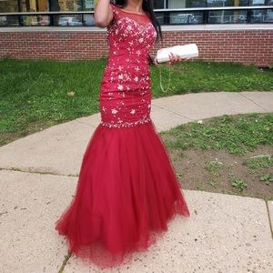 Burgundy Prom Dress